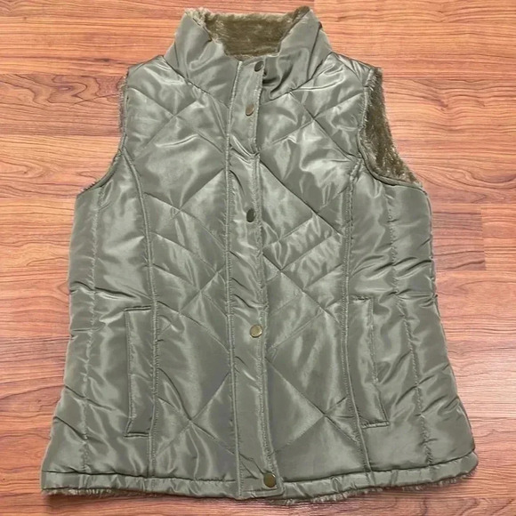 Vintage Jonathan Martin Collection hunter green reversible vest size Med - Picture 3 of 5